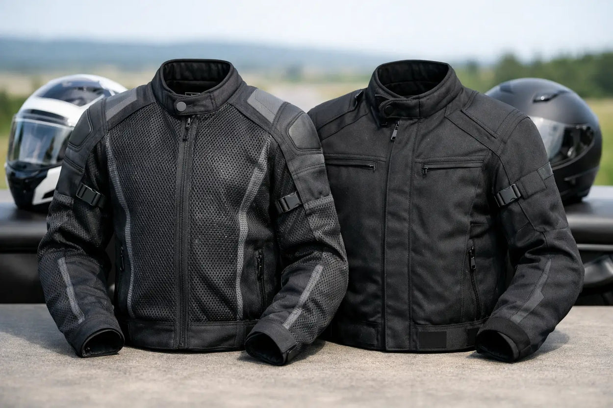 Mesh vs Textile Riding Jackets