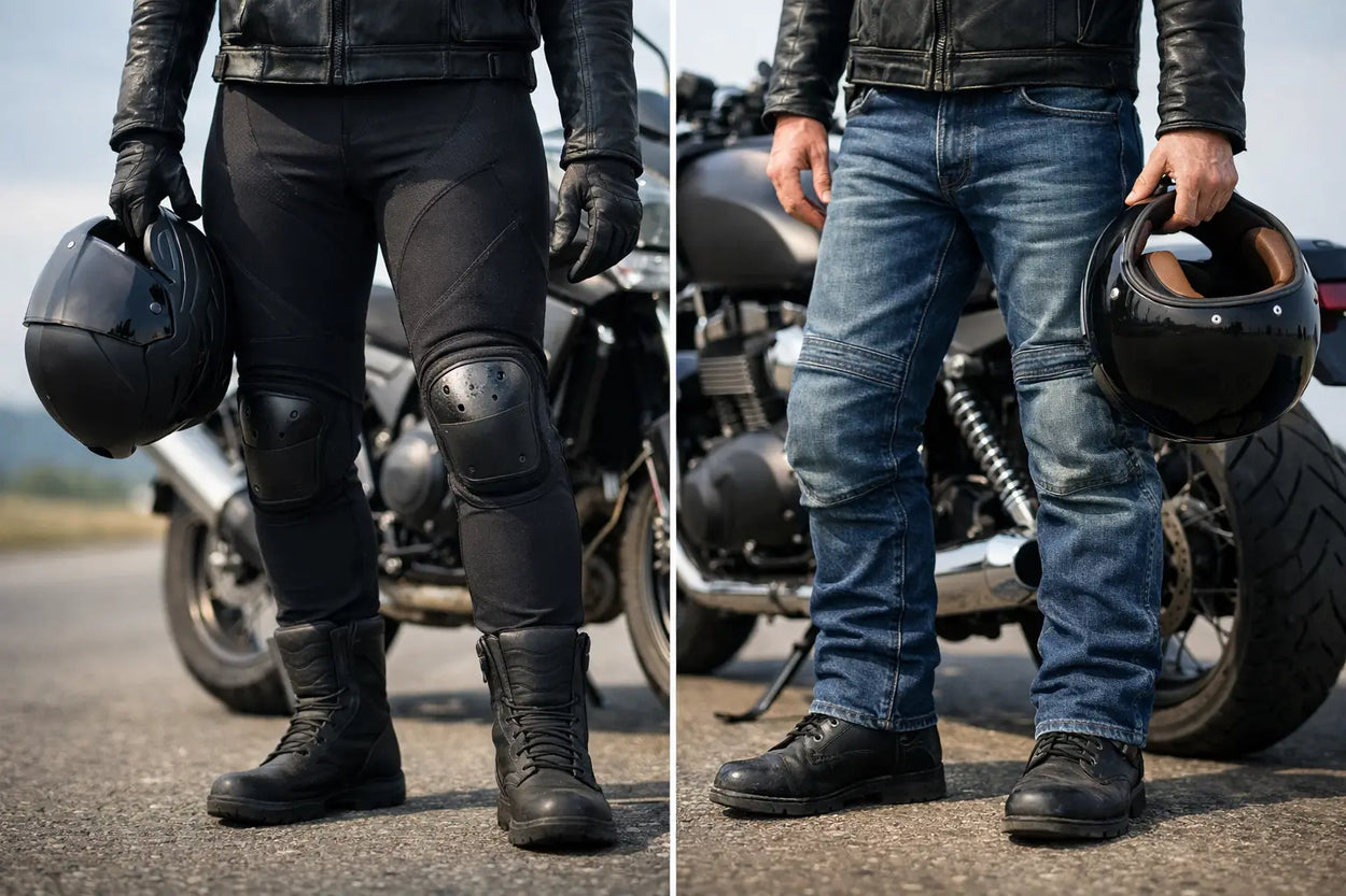 Armored Leggings vs Riding Jeans