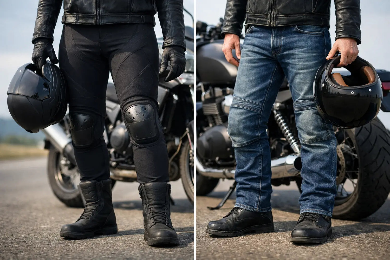 Armored Leggings vs Riding Jeans