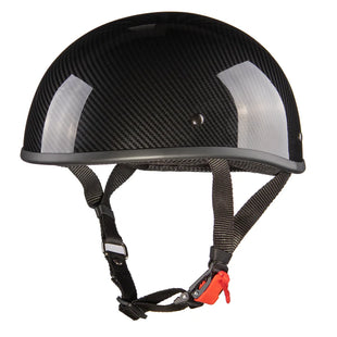 WCL Beanie Motorcycle Half Helmet - Carbon Fiber (Discontinued)