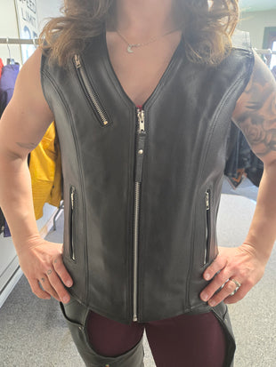 YMGA Women's Leather Vest