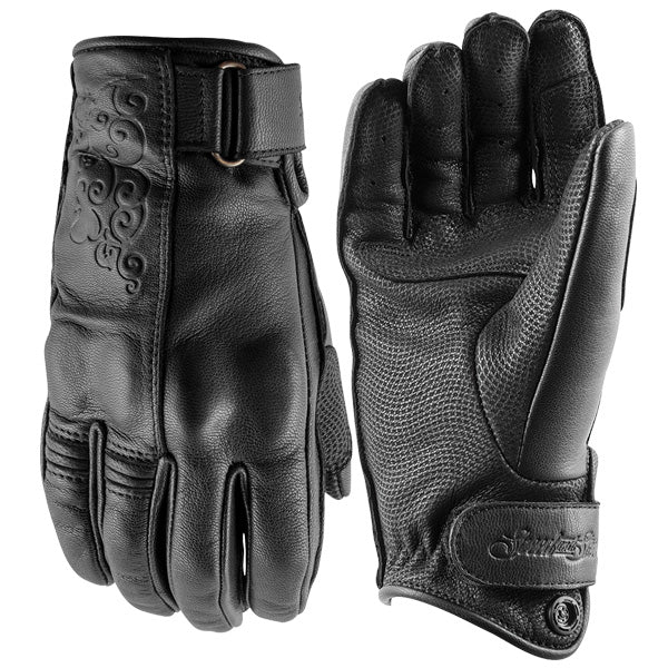 Speed and Strength Women's BLACK HEART Leather Gloves (Discontinued)