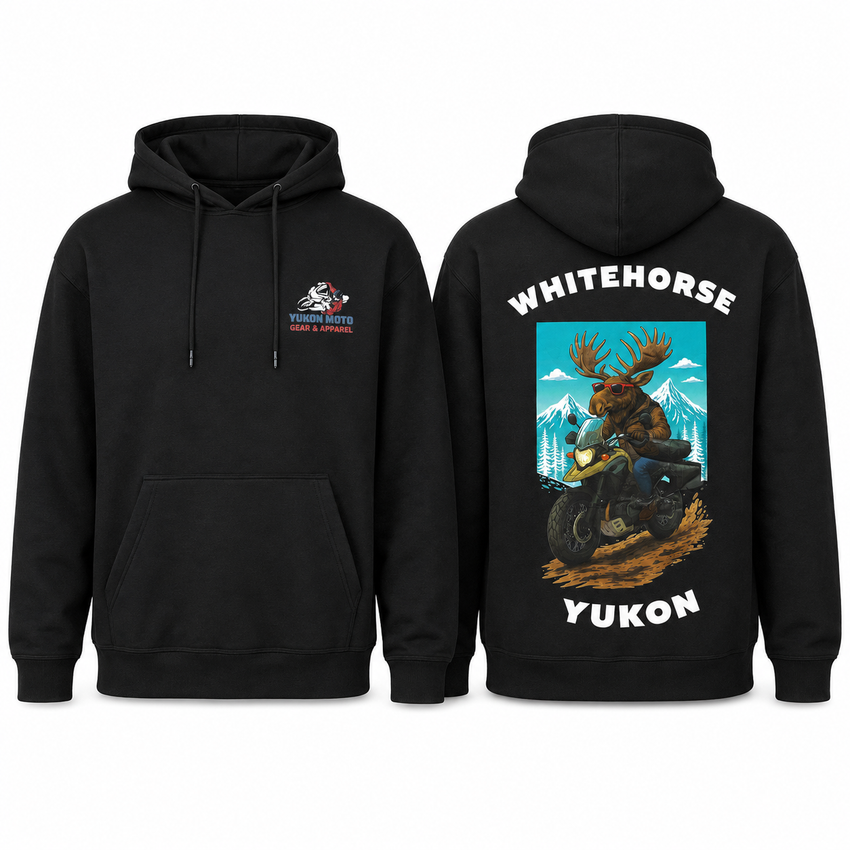 YMGA Whitehorse Yukon ADVENTURE MOOSE Pullover Hoodie Canada