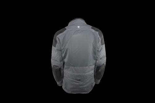 Gryphon Men's BADWATER 2 in 1 Waterproof Mesh Jacket in black color, showcasing the front view with mesh details and yoke design.
