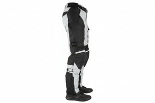 Gryphon Pacific Coast pants in grey and black side view on a white background