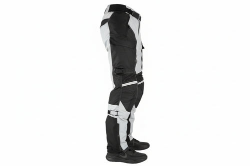 Gryphon Pacific Coast pants in grey and black side view on a white background