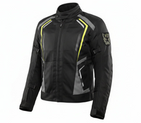 A black Gryphon Torque mesh transition motorcycle jacket with vented armor and multiple zippers.
