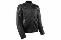 A black and pink Gryphon women's AQUA AIR Mesh Jacket with high-flow mesh on the front and back, featuring reflective safety elements and high-quality YKK zippers.