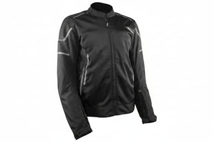 A black and pink Gryphon women's AQUA AIR Mesh Jacket with high-flow mesh on the front and back, featuring reflective safety elements and high-quality YKK zippers.