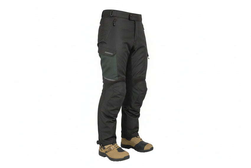 Gryphon Women's ODYSSEY Waterproof Pants black with zippers on a white background