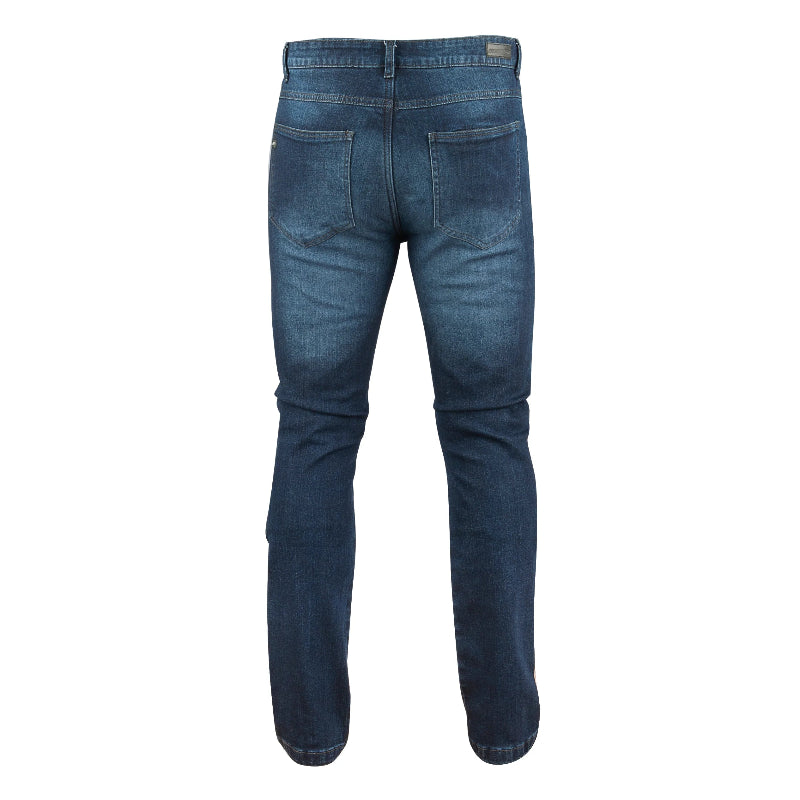 Blue jeans on a white background