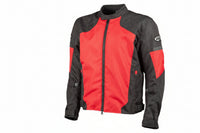 Joe Rocket Men's Velocity Red and black motorcycle jacket on a white background