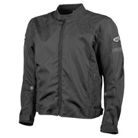 Joe Rocket Mens Velocity Black motorcycle jacket with brand logos on a white background