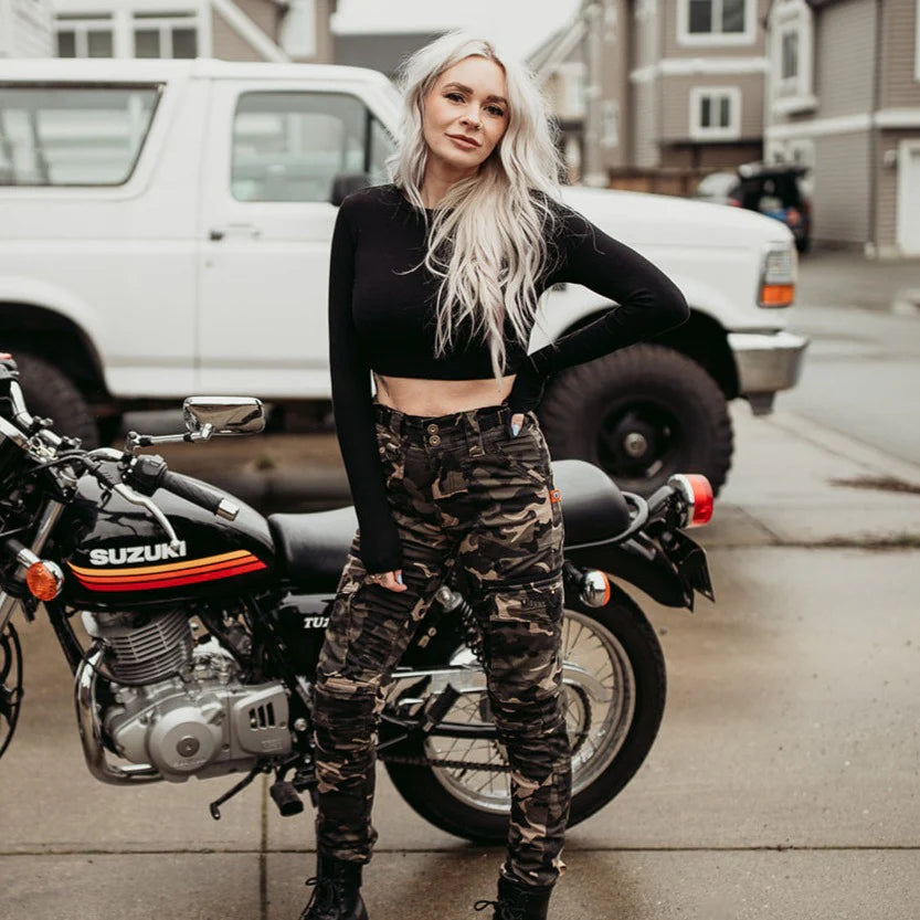 MotoGirl LARA Cargo Trousers (4 Colours)