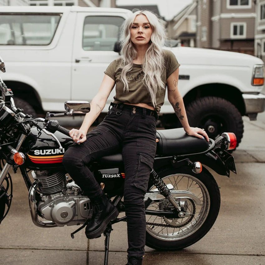 MotoGirl LARA Cargo Trousers (4 Colours)