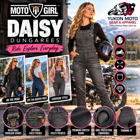 MotoGirl DAISY Motorcycle Dungarees Canada
