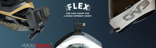 MotoRadds FLEX Slim Universal Flexible Motorcycle Helmet Chin Mount