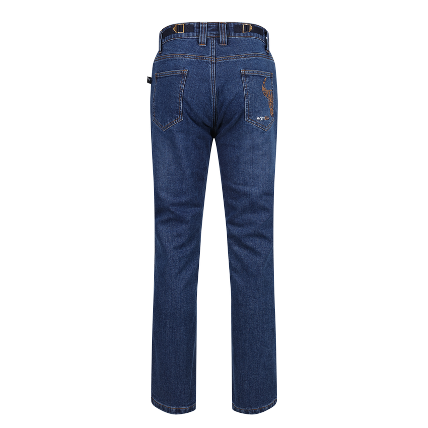 MotoBull Men's Motorcycle Blue Jeans