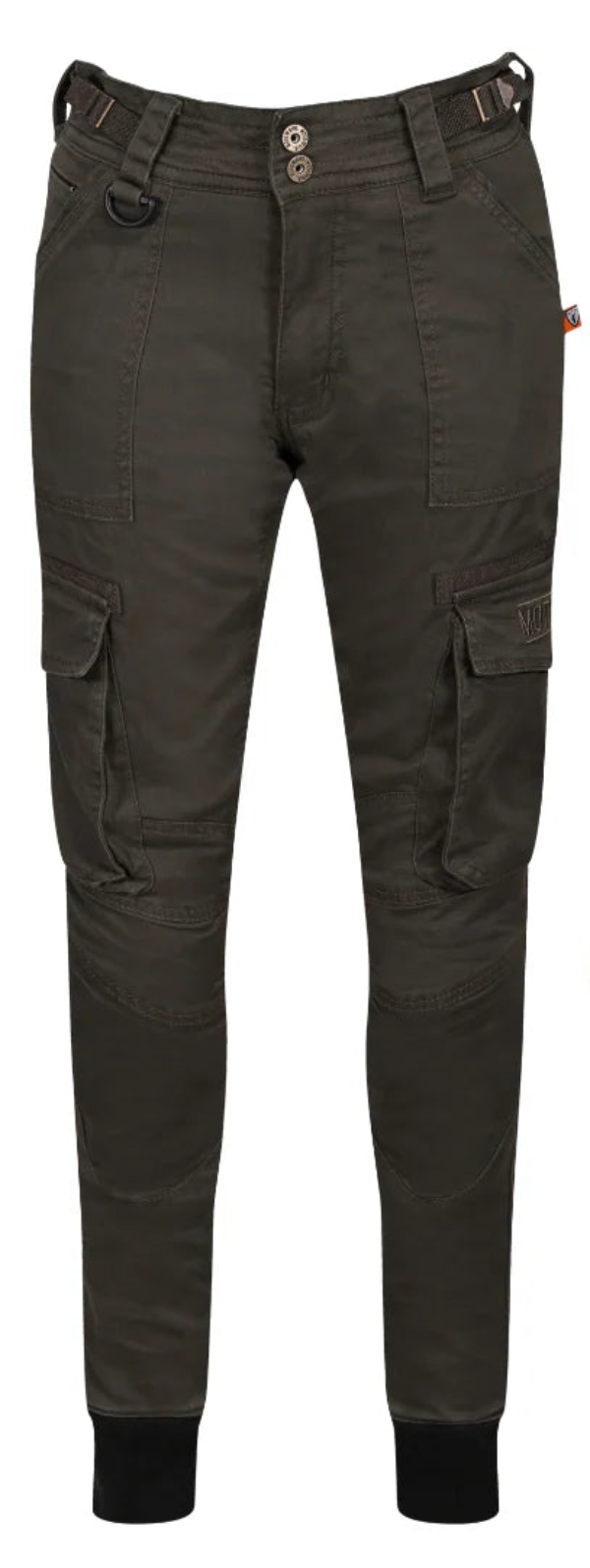 0live green cargo pants  on a white background