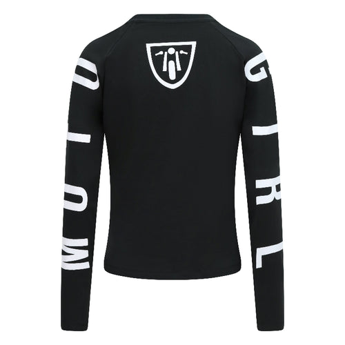 MotoGirl Long Sleeve Black Shield Shirt Canada