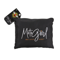 a branded Motogirl Mid Layer Jacket carry pouch