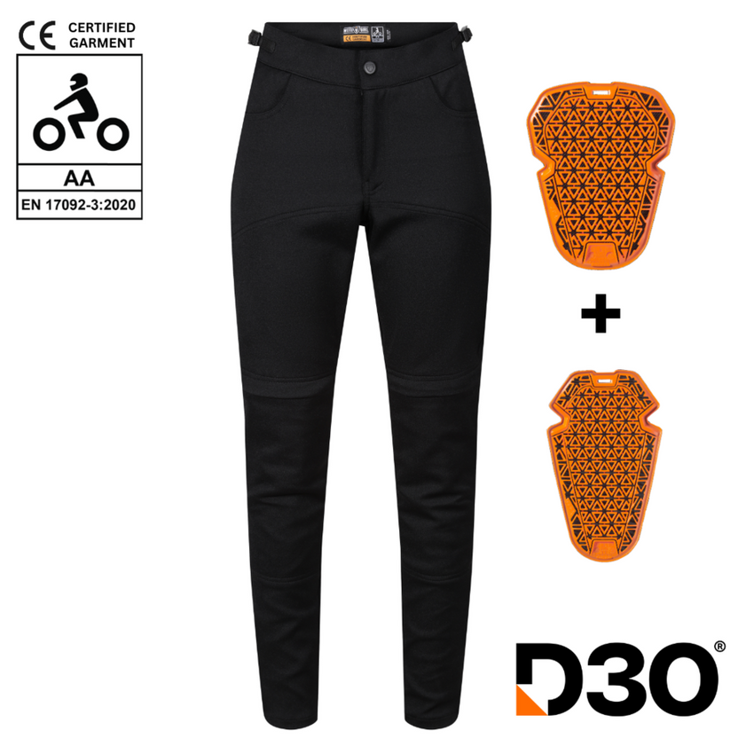 MotoGirl NIMI Zip Motorcycle Trousers Canada