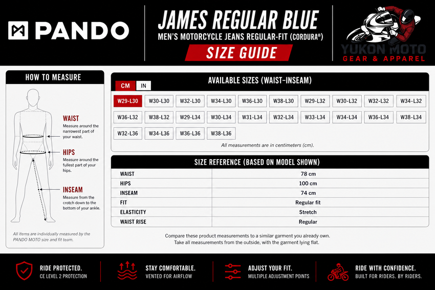 PANDO Moto JAMES Regular Motorcycle Jeans Canada