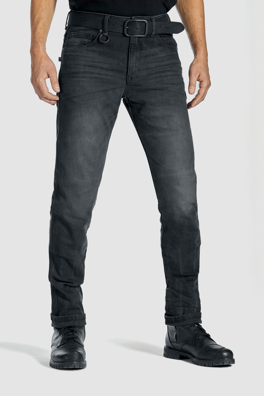 PANDO Moto ROBBY SLIM Black Motorcycle Jeans Canada