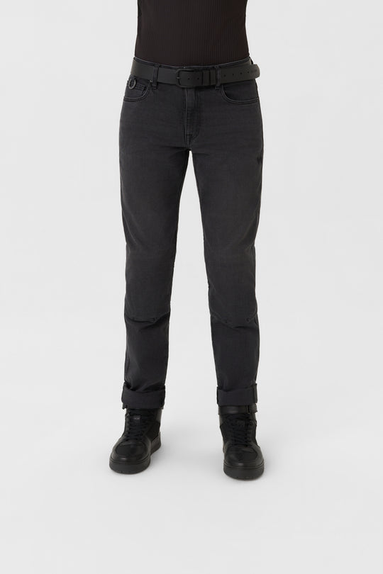 PANDO Moto ROBBY SLIM Black Motorcycle Jeans Canada