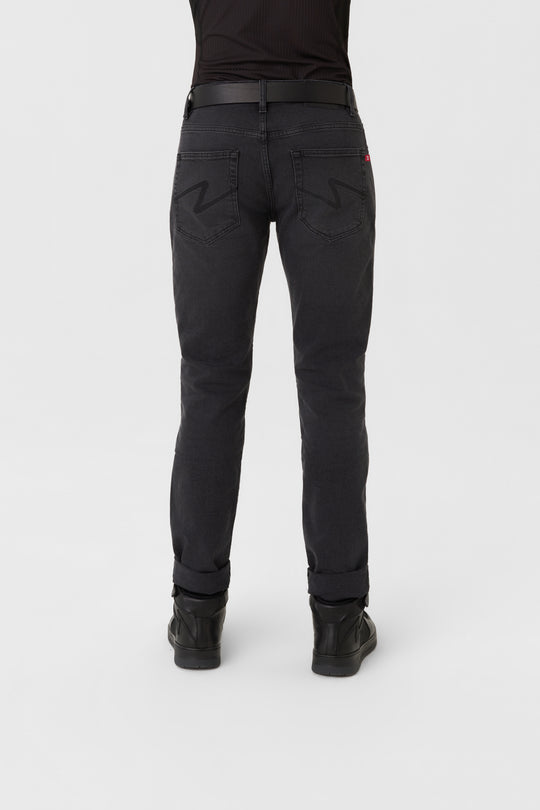 PANDO Moto ROBBY SLIM Black Motorcycle Jeans Canada