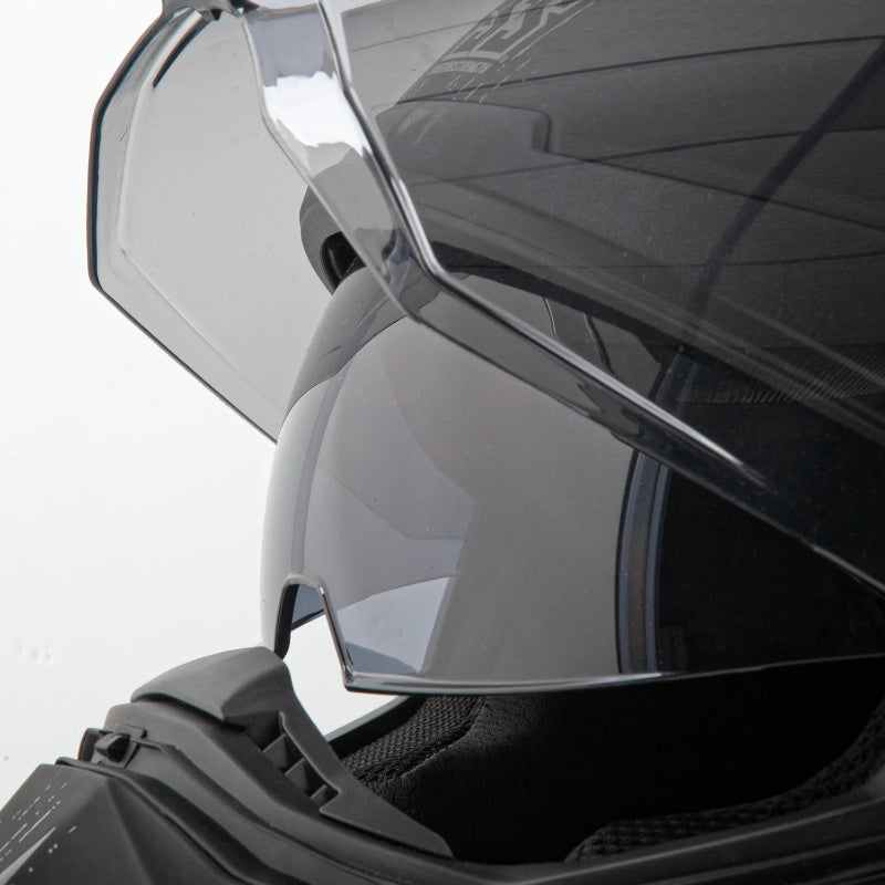 close up the internal visor for a SS1550 motorcycle helmet