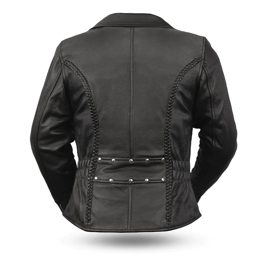 WCL Women’s Leather Motorcycle Jacket Canada