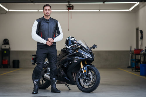 YMGA Leather Motorcycle Racing Jacket - Custom Made Canada