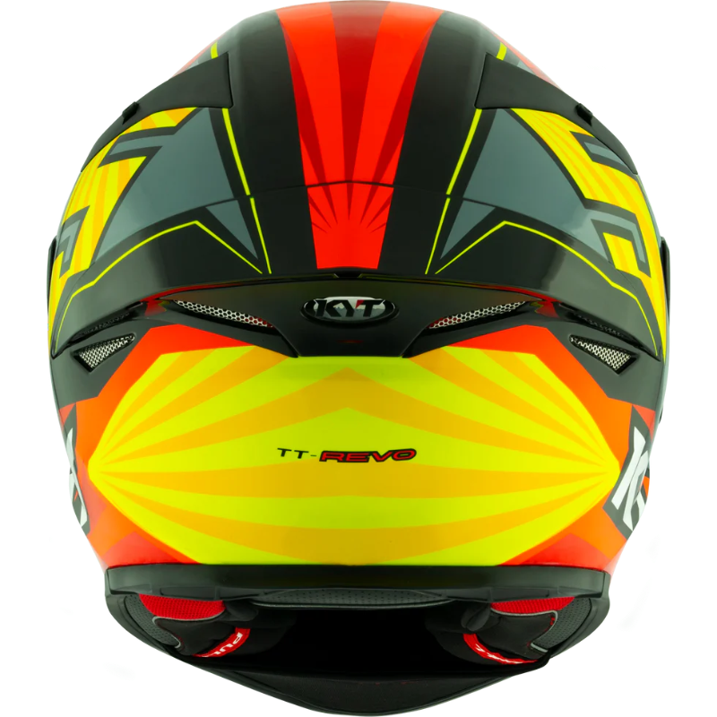 Colorful motorcycle helmet with a black background