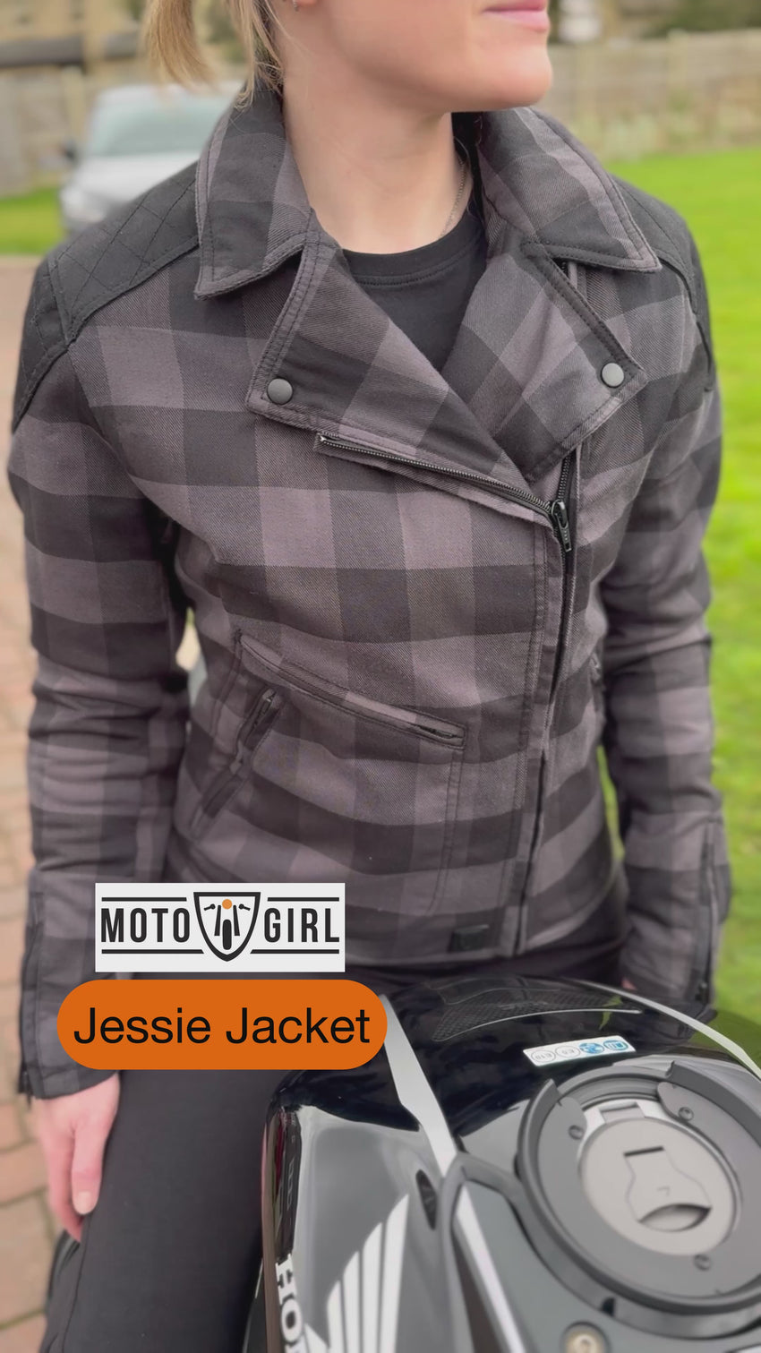 MotoGirl JESSIE Flannel Motorcycle Jacket Canada