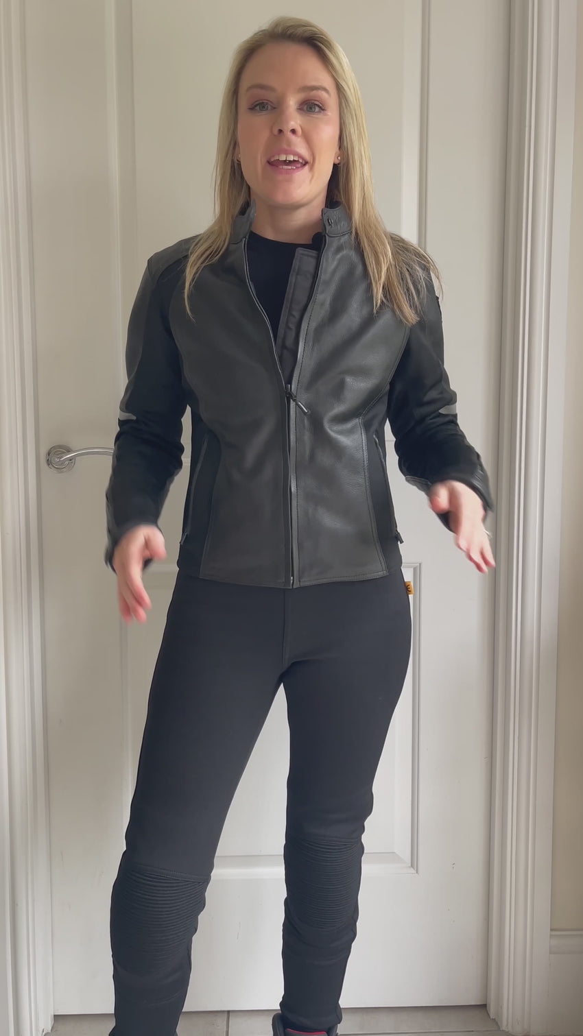 MotoGirl FIONA Leather Motorcycle Jacket Canada