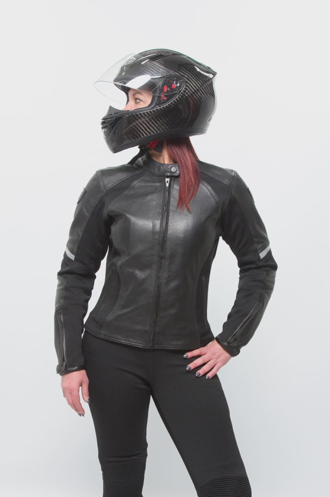 MotoGirl FIONA Leather Motorcycle Jacket Canada